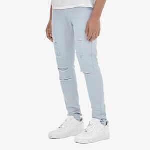Copper Rivet Light Blue Distressed Skinny Jeans 34/32